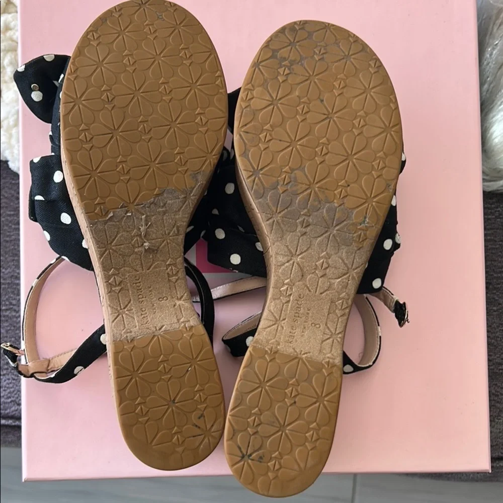 Kate Spade Black and White Platform Shoes